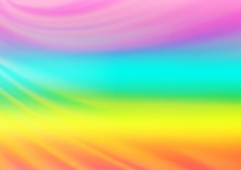 Light Multicolor, Rainbow vector blurred shine abstract template.
