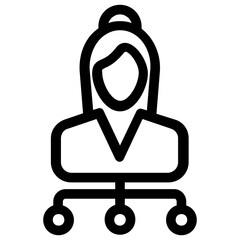 
A female network administrator avatar