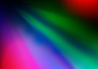 Dark Multicolor, Rainbow vector blurred bright template.