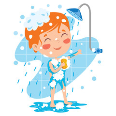 Poses And Expressions Of A Funny Boy