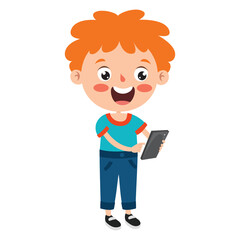 Poses And Expressions Of A Funny Boy