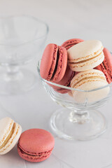 Raspberry and Vanilla French Macarons