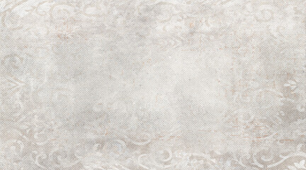 patterned background on concrete floor in shades of gray