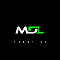 MDL Letter Initial Logo Design Template Vector Illustration	
