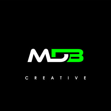 MDB Letter Initial Logo Design Template Vector Illustration	

