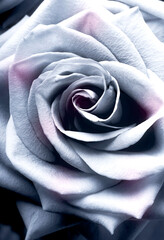 romantic artistic rose close-up to petals in old vintage coloring like art floral image