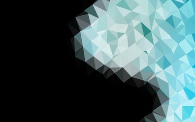 Light BLUE vector polygon abstract backdrop.