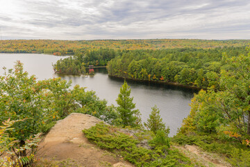 Fototapeta premium Bon Echo Provincial Park during fall, Ontario, Canada