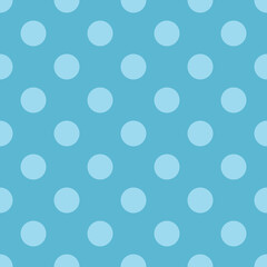 blue dot pattern on blue background for design, Dot wallpaper, texture textile or background, Vector