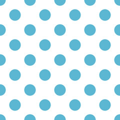 blue dot pattern on white background for design, Dot wallpaper, texture textile or background, Vector