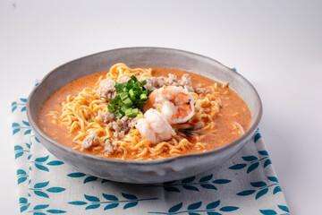 Instant noodles, Tom Yum Kung flavor, Creamy