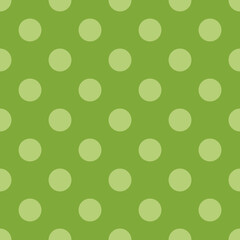 Light green dot pattern on green background for design, Dot wallpaper, texture textile or background, Vector