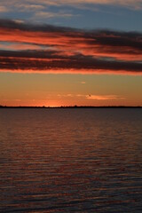 Incredible amazing, colorful sunsrise in Australia, East Coast, down under
