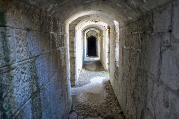 interior of Fort Dosso del Sommo. Location: Altipiani di Folgaria, Lavarone and Luserna, Italy