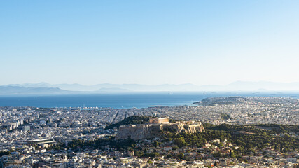 Fototapeta na wymiar Athen Panorama