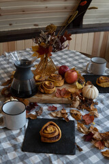 autumn breakfast still life
