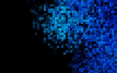 Dark BLUE vector cover in polygonal style.