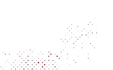 Light Red vector cover with spots.