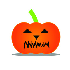 halloween pumpkin isolated on white