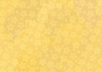 和風桜の背景イラスト　ゴールド