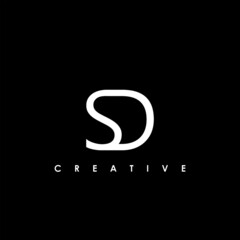 SD Letter Initial Logo Design Template Vector Illustration	
