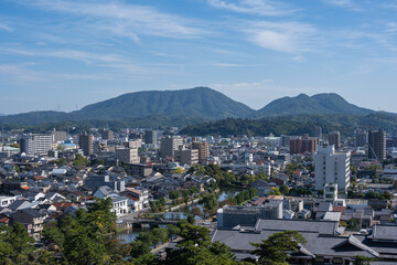 Fototapeta na wymiar 松江城-天守閣からの眺望