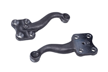 car wheel control, two new steering knuckle levers on white background