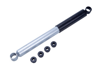 new Car shock absorber isolated on white background