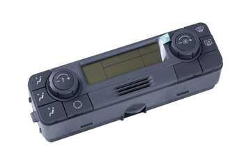new climate control dashboard Unit, ventilation, temperature panel isolated on white background