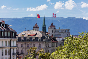 スイス、ジュネーブ旧市街