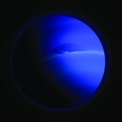 Neptune. The eighth coldest planet in the solar system. Vector illustration