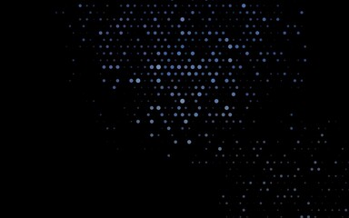 Dark BLUE vector cover with spots.