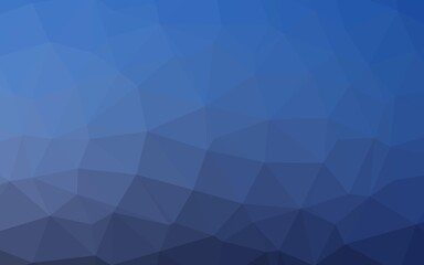 Light BLUE vector shining triangular template.