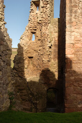 west end & archway to river Tyne, Hailes Castle, East Lothian