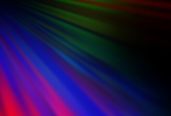 Dark Multicolor, Rainbow vector texture with colored lines.