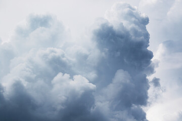 dramatic rainy cumulus clouds background