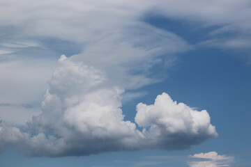 dramatic rainy cumulus clouds background