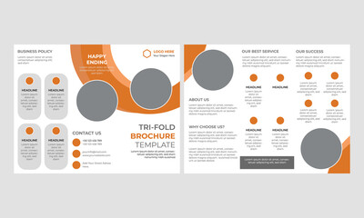 Trifold Brochure Design Template 