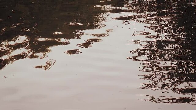 River and reflection sunset day