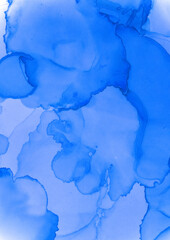 Blue and White Fluid Illustration. Artistic 