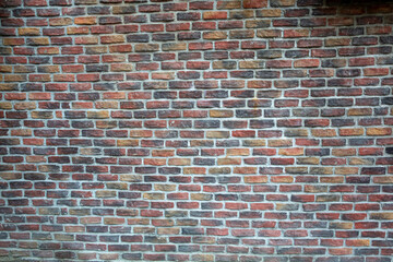 front view brick wall texture background