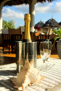 two glasses of champagne