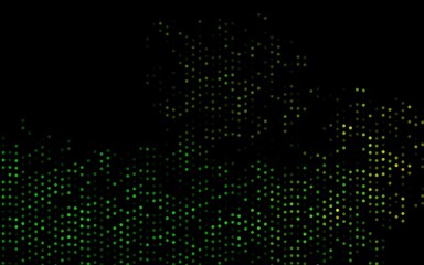 Dark Green, Yellow vector pattern with spheres.