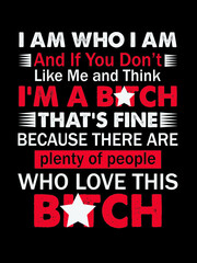 Bitch t shirt design