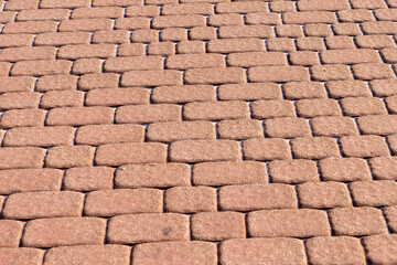 Background of brick stone wall texture. Close up image. Outdoor