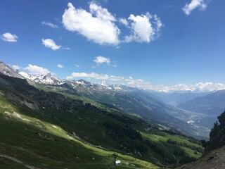 Naklejka premium swiss mountains in summer