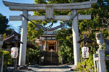 栃木県足利市の八雲神社の鳥居