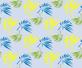 Fototapeta na wymiar Vector ornamental palm leaf decorative background. Vector pattern.