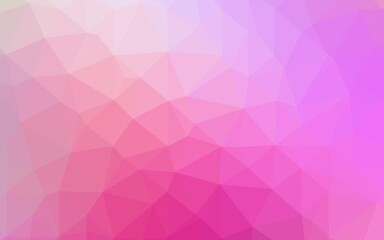 Obraz premium Light Pink vector low poly texture.
