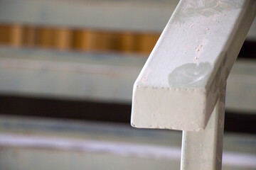 Metal stairs in the factory